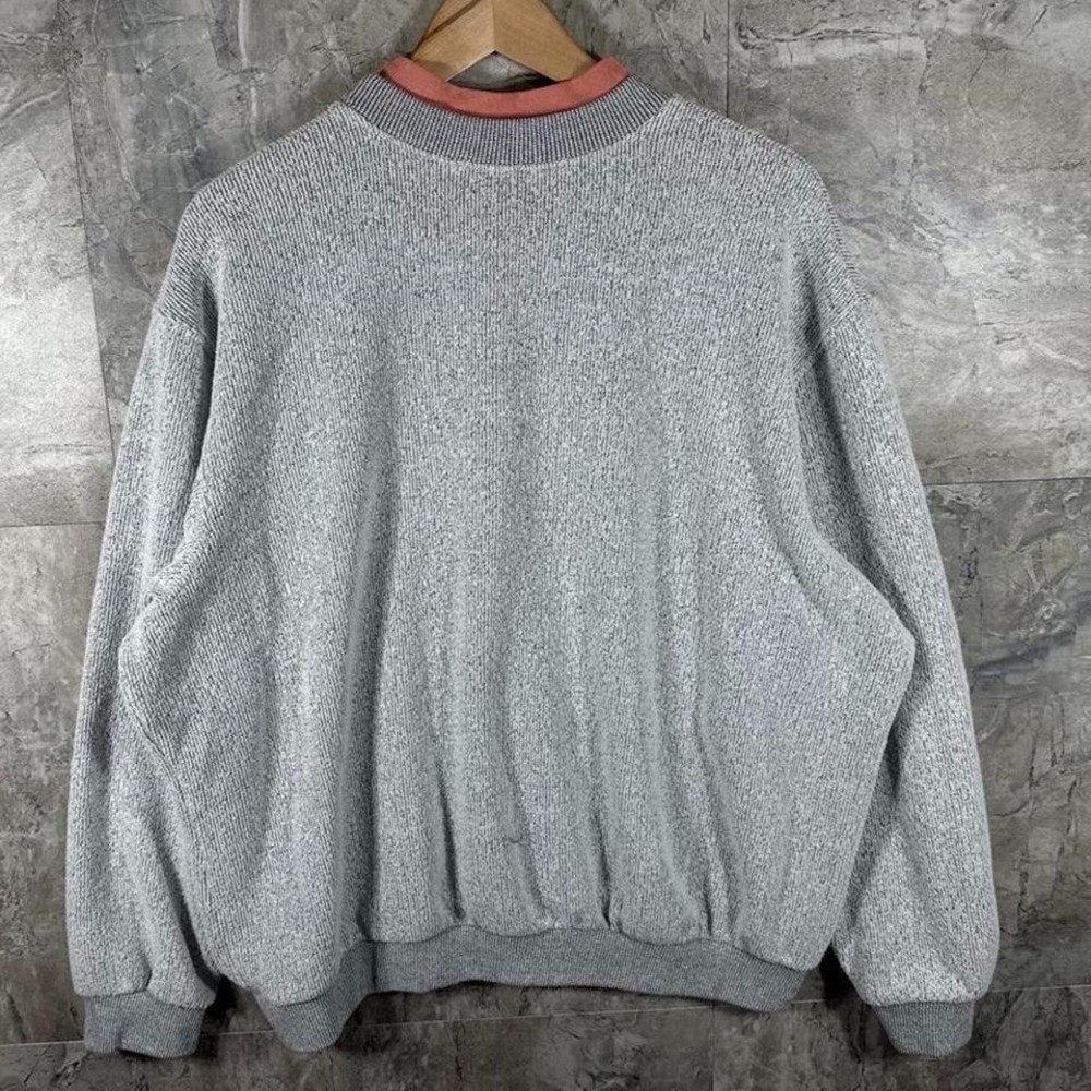 Vintage 90s Grey crewneck sweatshirt with hummingbird and flower design Size XL - Picture 5 of 7